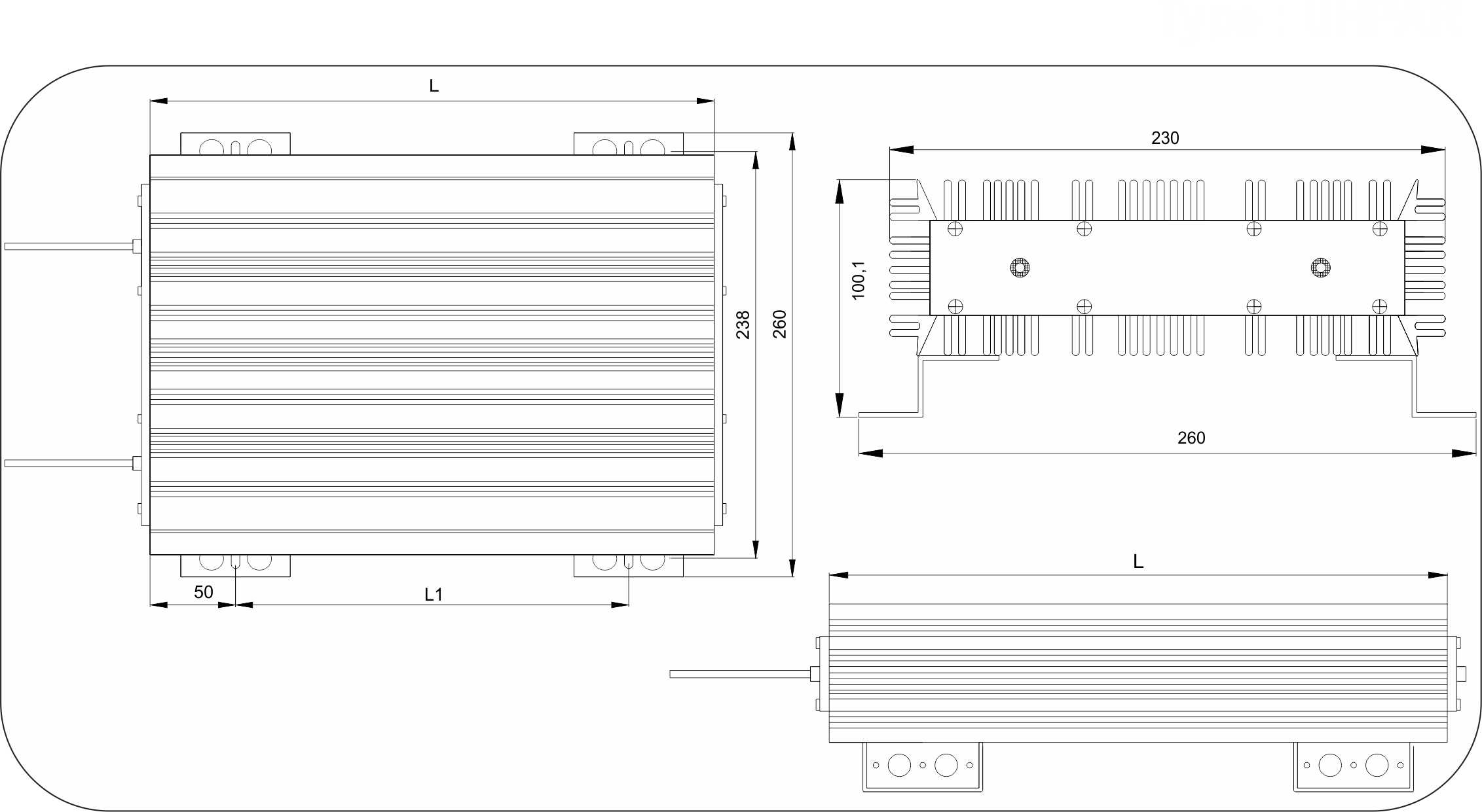 Aluminium Housed Chassis Mounted Wire Wound Resistors